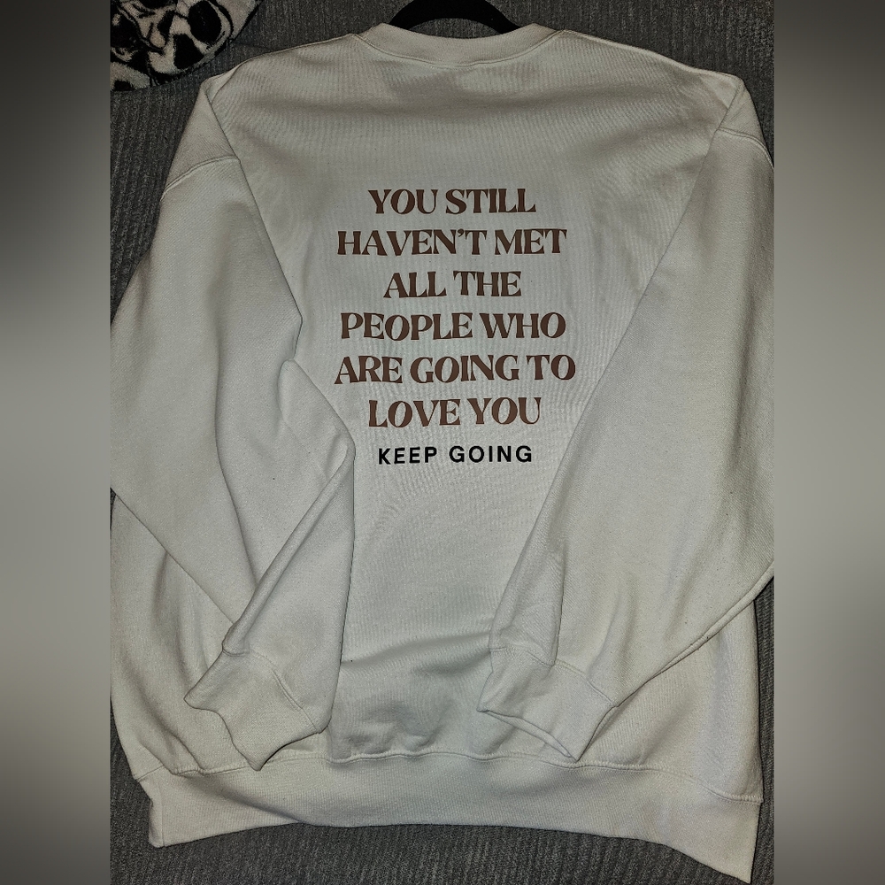 SUPER CUTE crew neck sweatshirt